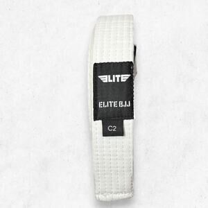 Elite BJJ Kids White Belt Size C2 New Brazilian Jiu Jitsu Youth Martial Arts